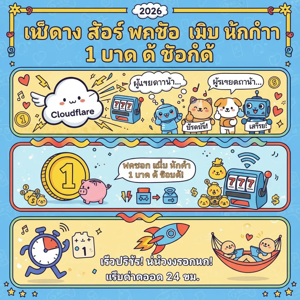 เว็บตรง สล็อต ฝากถอน ไม่มี ขั้นต่ำ 1 บาท ก็ ถอนได้ - Cloudflare