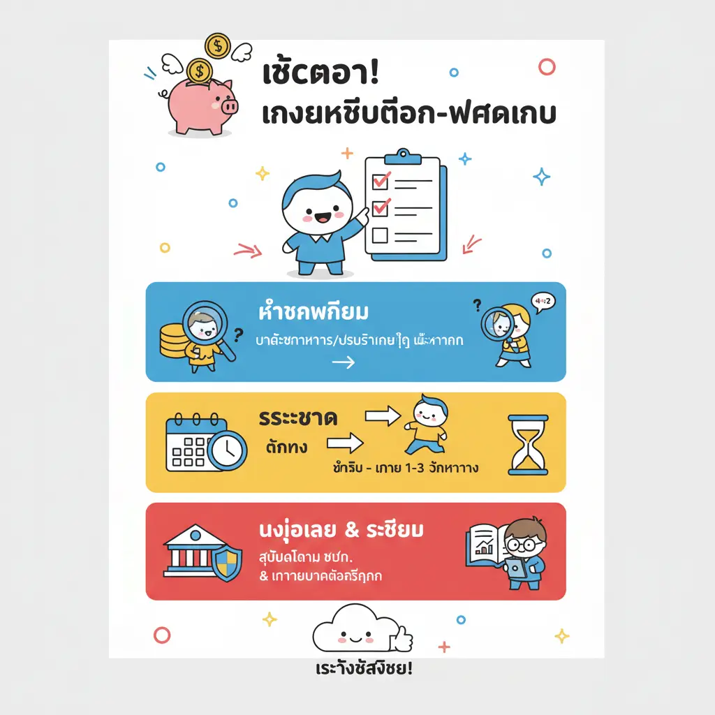 เงื่อนไขถอนเงิน - เช็ค