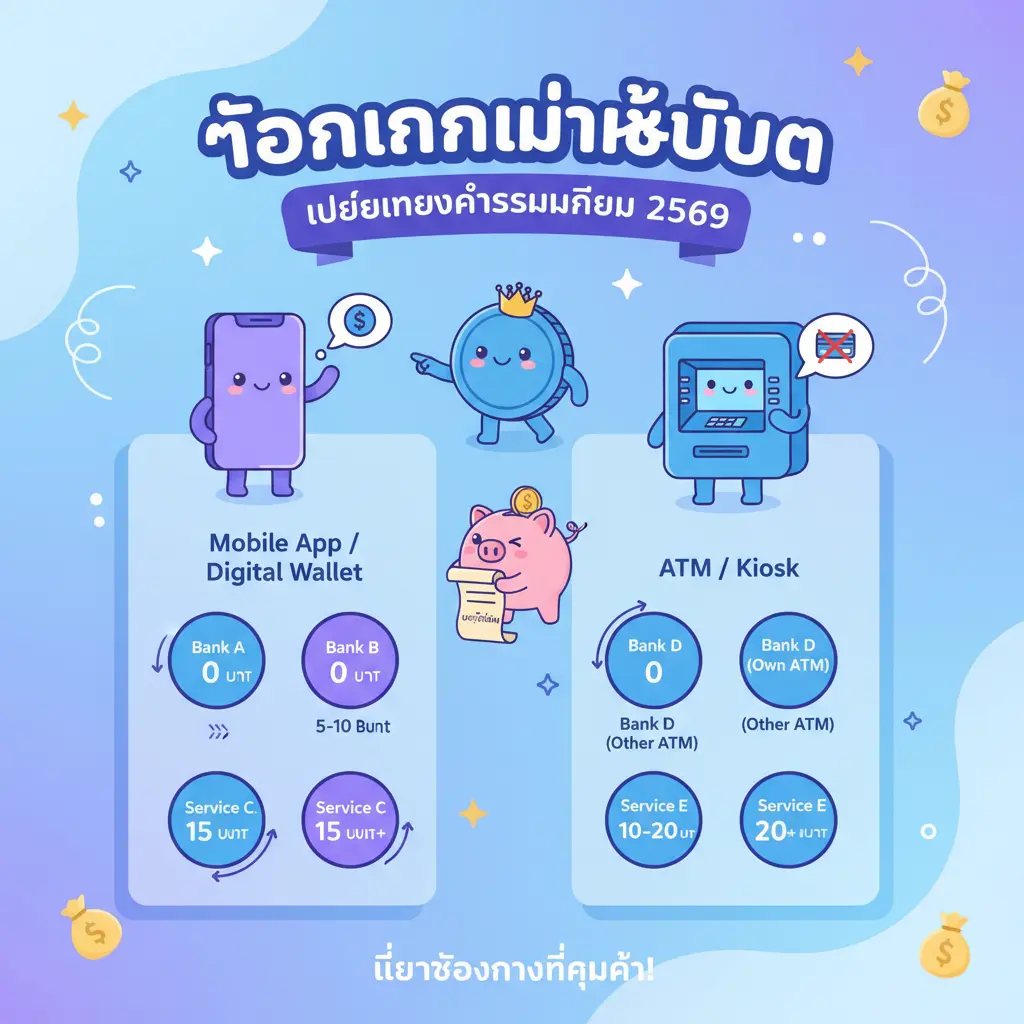 ถอนเงิน - ถอนเงินไม่ใช้บัตร