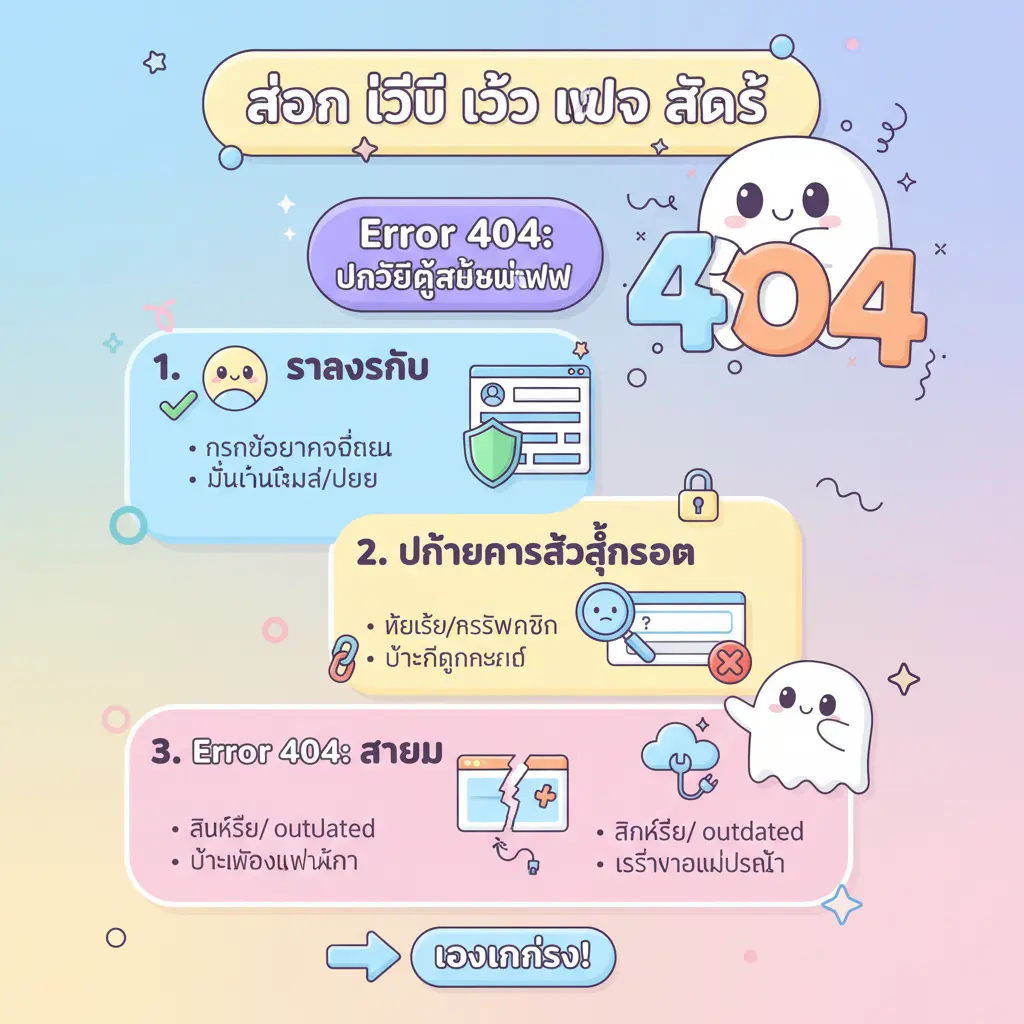 สอน วิธี เข้า เว็บ สล็อต - Error 404