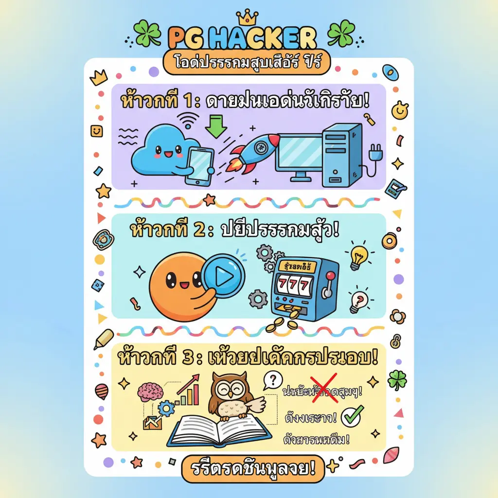 โหลดโปรแกรมสูตรสล็อต ฟรี - PG HACKER