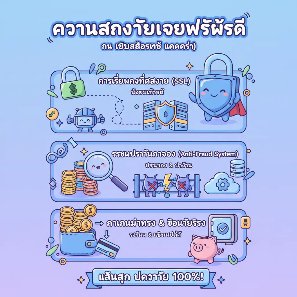 เว็บสล็อตแท้ แตกง่าย - ความปลอดภัยของเว็บไซต์